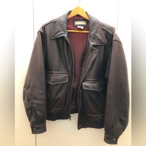 Rare vintage 90's Aviator Leather Jacket